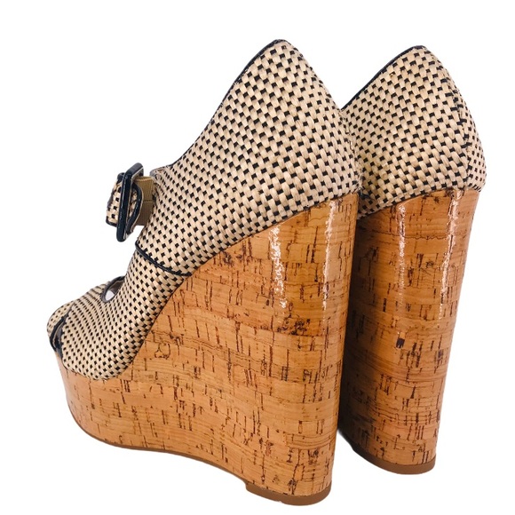 Women's Metallic Coco Mary Jane Wedge Platforms - Picture 5 of 8